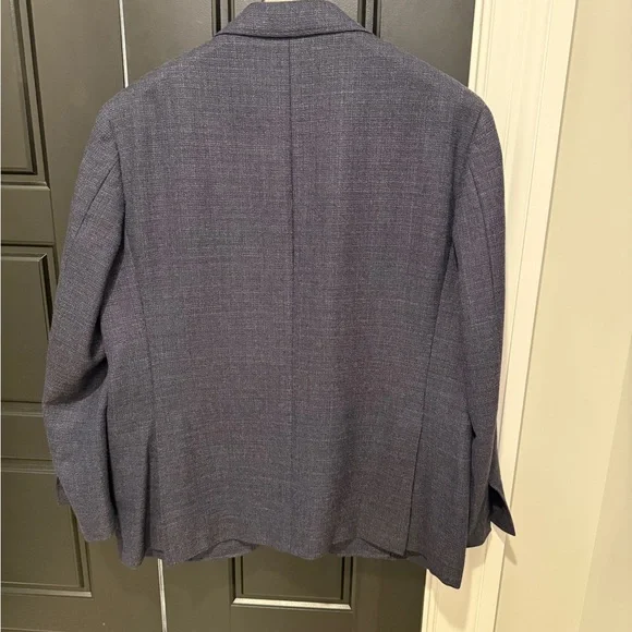 Canali Kai Textured Navy Blazer - Picture 3 of 6